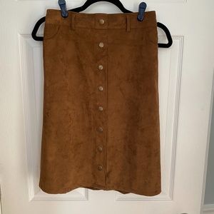Suede Skirt